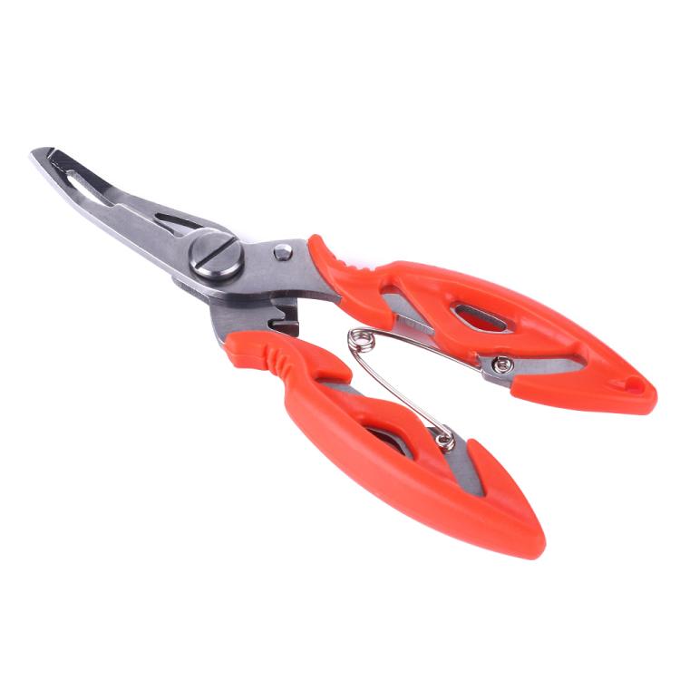 HENGJIA QT014 Pince de pêche multifonction en acier inoxydable, ciseaux, outil de retrait d'hameçons, coupe-fil, équipement de pêche, HENGJIA QT014