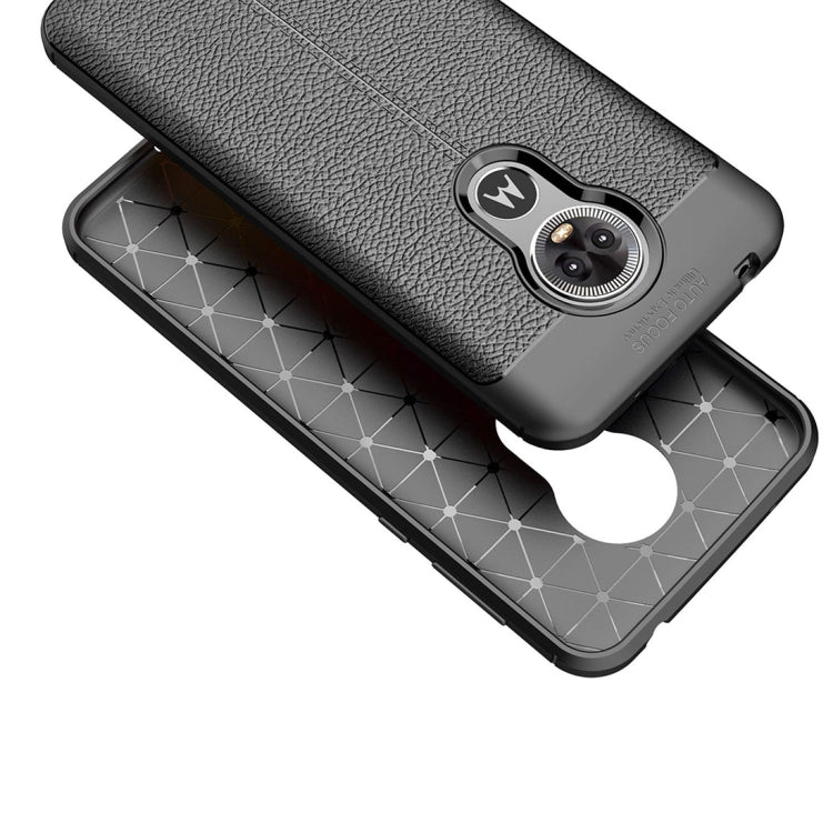 Litchi Texture TPU Shockproof Case for MOTO E6, For MOTO E6, MOTO E6