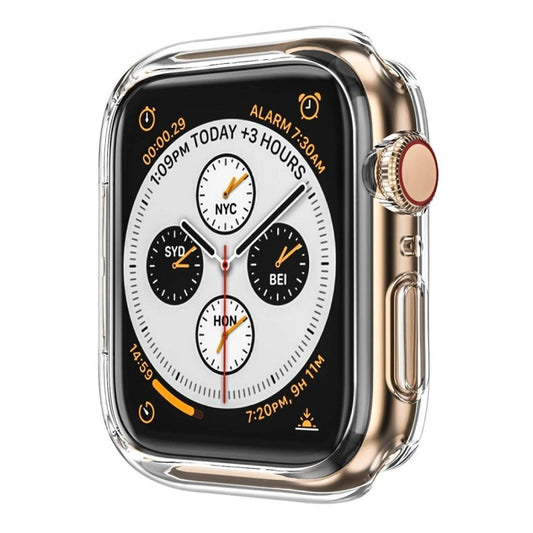 ENKAY Hat-Prince Étui semi-rigide 2-en-1 en TPU + film de protection d'écran incurvé 3D en PET à thermoformage pour Apple Watch Series 6 / 5 / 4 / SE 3 / SE 2 / SE 1 44mm, F Apple Watch Series 6 / 5 / 4 / SE 3 / SE 2 / SE 1 44mm