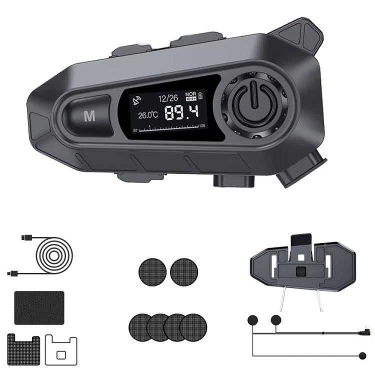A1 IP67 Waterproof Motorcycle Helmet Noise Reduction Bluetooth Headset, Soft Mic, Hard Mic, Soft and Hard Mics - ORIWHIZConsumer ElectronicsMotorcycle Walkie TalkieWalkie Talkie