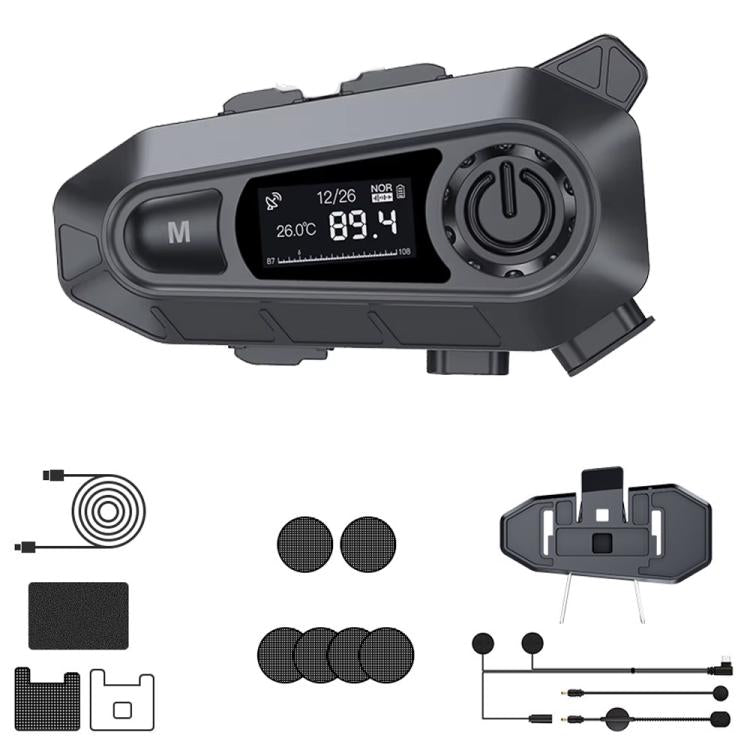 A1 IP67 Waterproof Motorcycle Helmet Noise Reduction Bluetooth Headset, Soft Mic, Hard Mic, Soft and Hard Mics - ORIWHIZConsumer ElectronicsMotorcycle Walkie TalkieWalkie Talkie