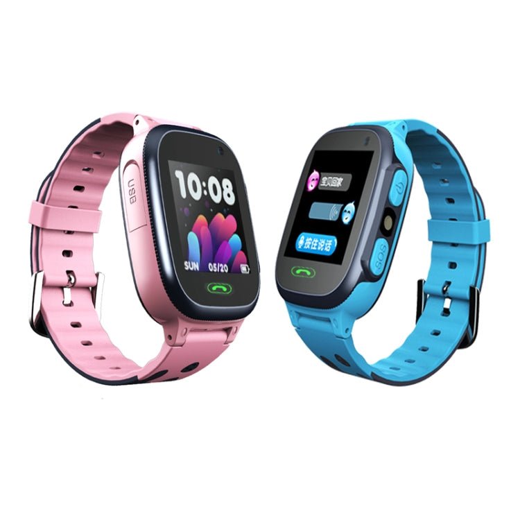 A111 - Z1 Children Smart Positioning Plug - In Cartoon Call For Help Multi - Function Watch Phone, Pink, Blue - ORIWHIZ
