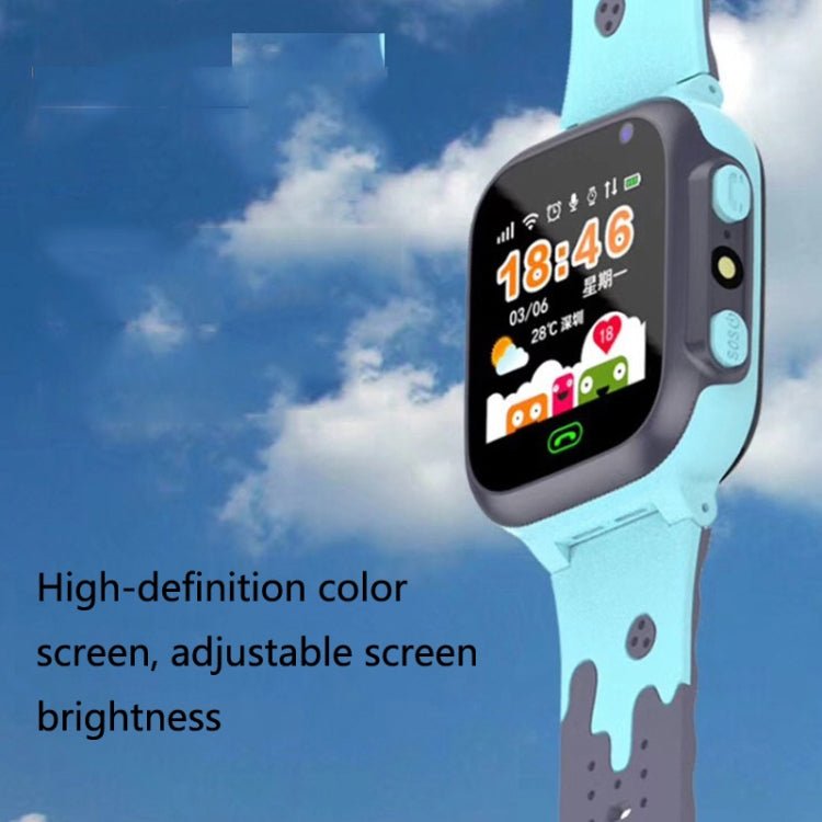A111 - Z1 Children Smart Positioning Plug - In Cartoon Call For Help Multi - Function Watch Phone, Pink, Blue - ORIWHIZ