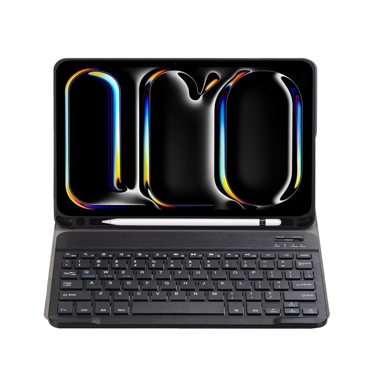 A13B Lambskin Texture Bluetooth Touch Keyboard Leather Tablet Case with Pen Slot, For iPad Pro 11 2024 - ORIWHIZApple AccessoriesiPad KeyboardiPad Keyboard For iPad Pro