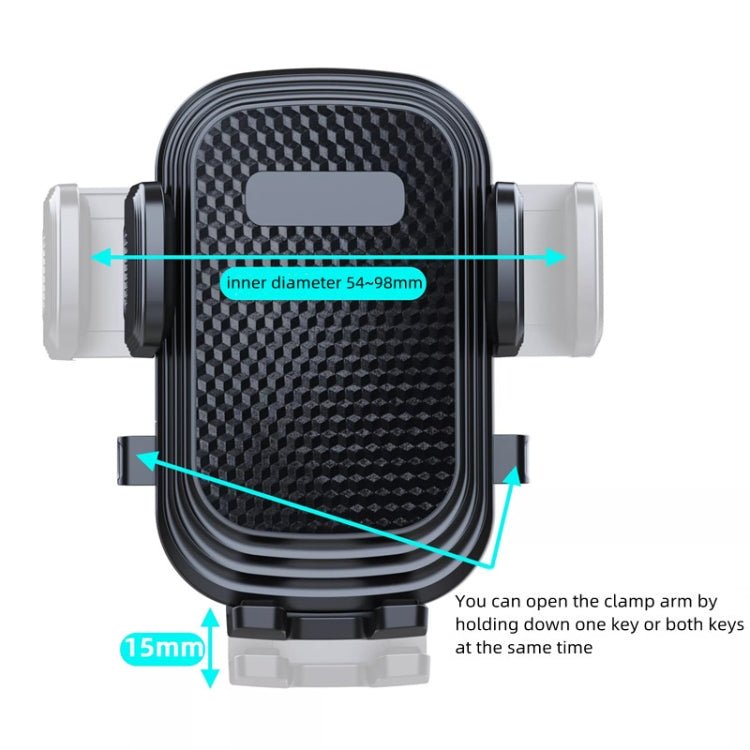 A190+X51 Car Phone Holder Dashboard Windshield Sucker Mount Bendable Long Arm Stand, A190+X51 - ORIWHIZ