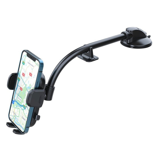 A190+X51 Car Phone Holder Dashboard Windshield Sucker Mount Bendable Long Arm Stand, A190+X51 - ORIWHIZ