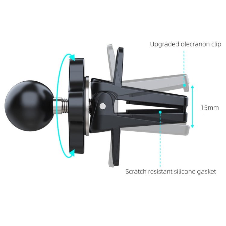 A190+X901 Car Phone Holder Air Vent Mount Coaxial Knob Adjustment Clip Stand, A190+X901 - ORIWHIZ
