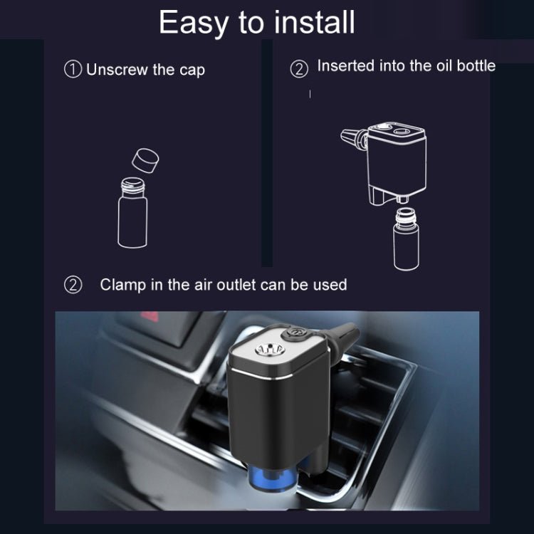 A26 Intelligent Car Air Vent Essential Oil Aromatherapy Diffuser Deodorizing Spray Scent Extender - ORIWHIZ