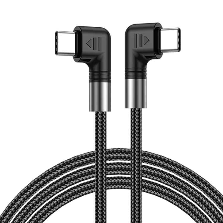 A9 100W USB - C/Type - C to USB - C/Type - C Double Elbow Data Cable, 0.5m, 1m, 2m, 3m - ORIWHIZ