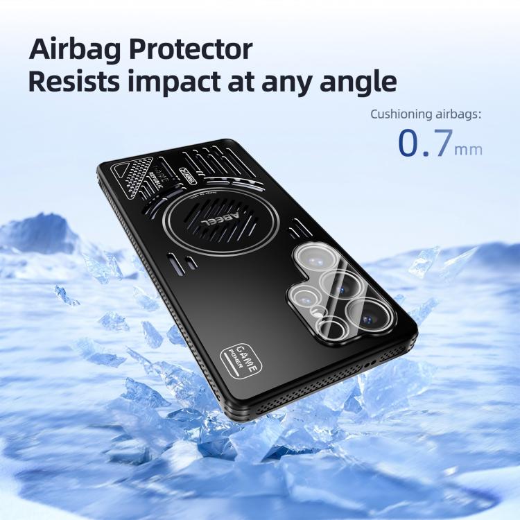 ABEEL Ice Fox Series Magnetic Heat Sink Cooling Phone Case, For Samsung Galaxy S25 Edge 5G, For Samsung Galaxy S25 5G, For Samsung Galaxy S25+ 5G, For Samsung Galaxy S25 Ultra 5G - ORIWHIZGalaxy S25 Edge 5GGalaxy S25 Edge 5G CasesSamsung Accessories