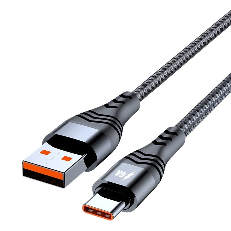 ADC - 005 6A USB to USB - C / Type - C Weave Fast Charging Data Cable, 0.5m, 3m - ORIWHIZ