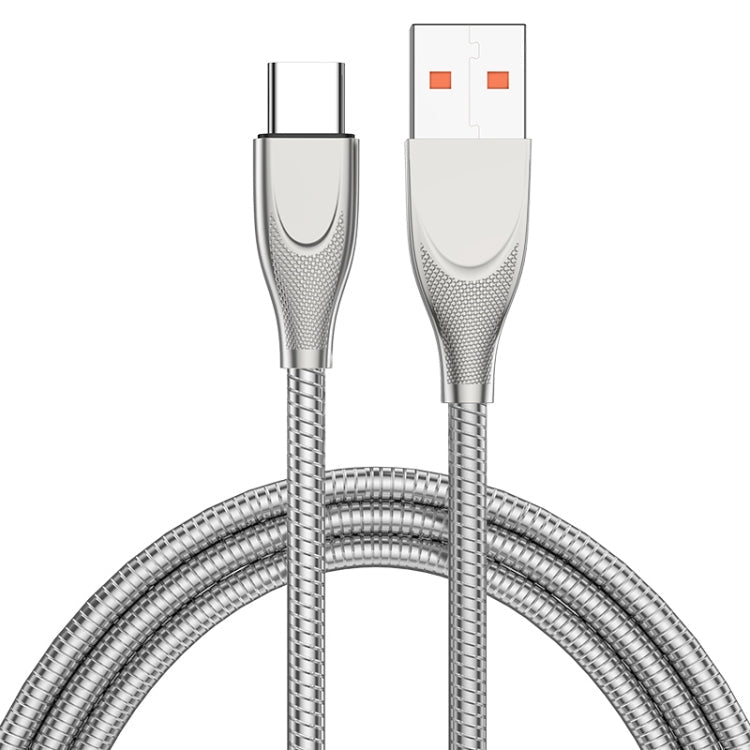 ADC - 009 USB to USB - C / Type - C Zinc Alloy Hose Fast Charging Data Cable, Cable Length: 1m, USB to USB - C / Type - C - ORIWHIZ