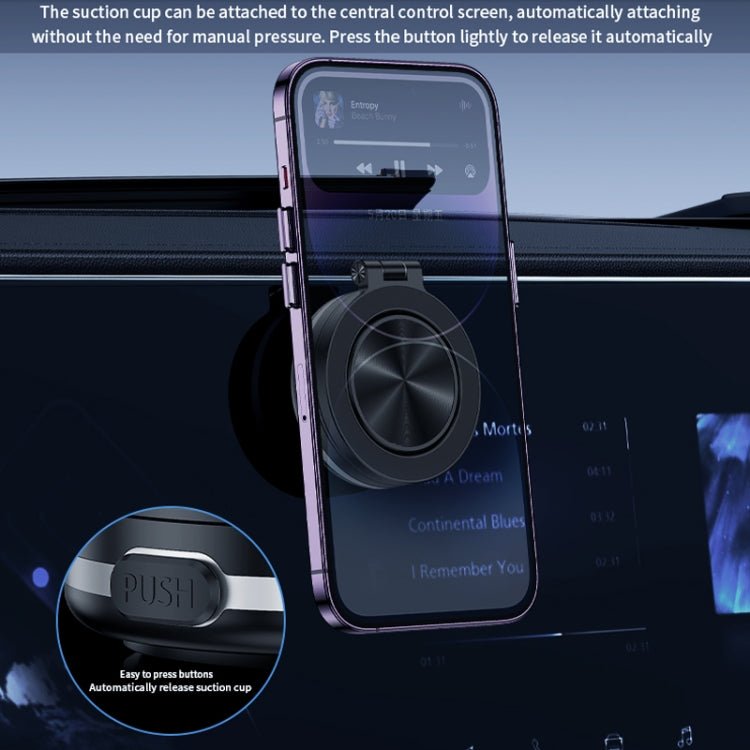 AIMITE C1 Vacuum Adsorption Foldable Magnetic Support Bracket Car Cell Phone Holder - ORIWHIZ