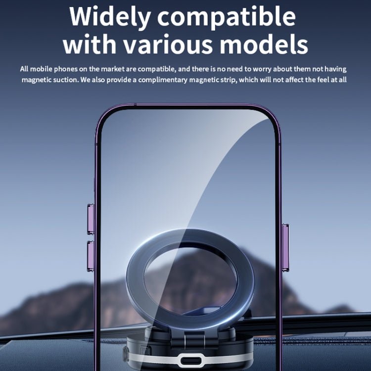 AIMITE C1 Vacuum Adsorption Foldable Magnetic Support Bracket Car Cell Phone Holder - ORIWHIZ