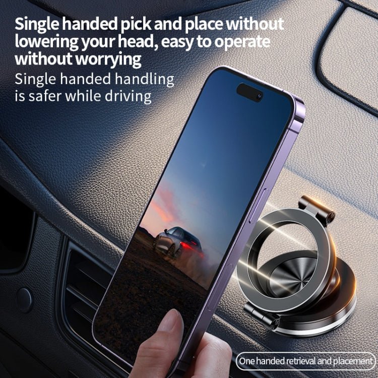 AIMITE C2 Car Vacuum Suction Cup Magnetic Three Axis Linkage Rotatable Cell Phone Holder - ORIWHIZ