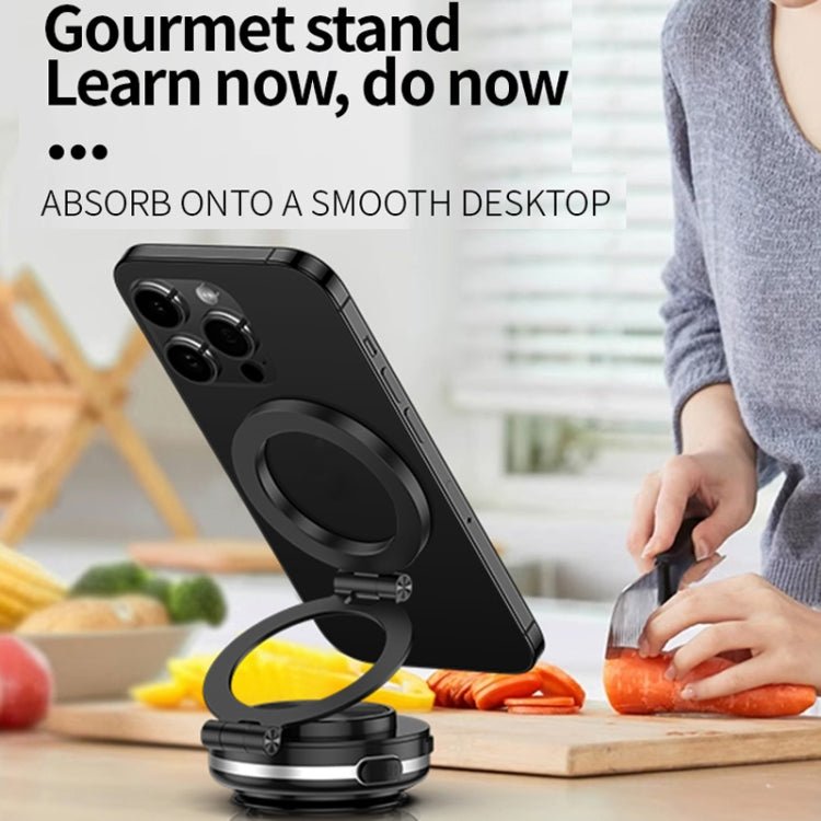 AIMITE C2 Car Vacuum Suction Cup Magnetic Three Axis Linkage Rotatable Cell Phone Holder - ORIWHIZ