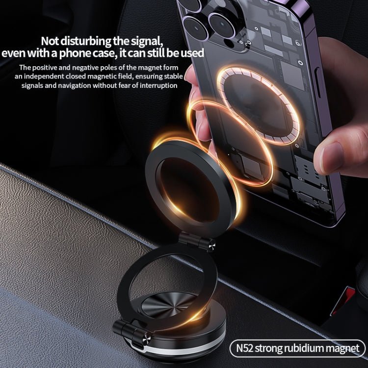 AIMITE C2 Car Vacuum Suction Cup Magnetic Three Axis Linkage Rotatable Cell Phone Holder - ORIWHIZ