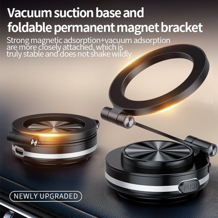 AIMITE C2 Car Vacuum Suction Cup Magnetic Three Axis Linkage Rotatable Cell Phone Holder - ORIWHIZ