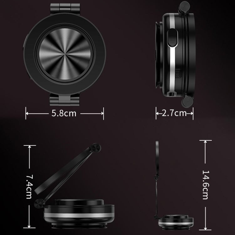 AIMITE C2 Car Vacuum Suction Cup Magnetic Three Axis Linkage Rotatable Cell Phone Holder - ORIWHIZ