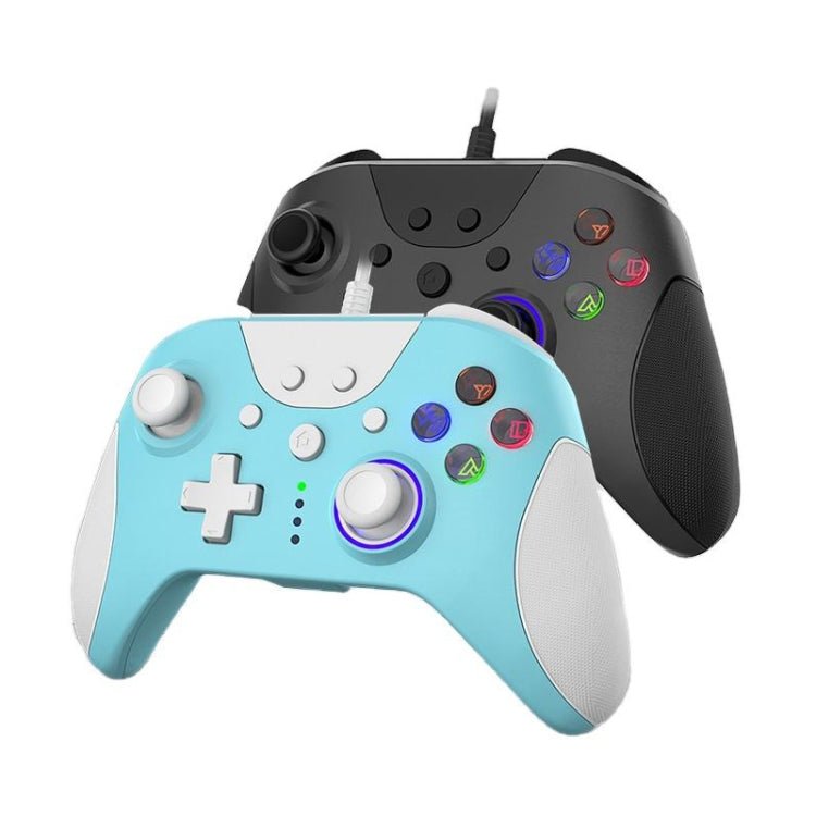 Ajazz AG110 Wired Vibration Sensing Gamepad For Xbox, Cable Length: 2m, AG110(Black), AG110(White Blue) - ORIWHIZAjazzMicroSoft AccessoriesMicroSoft Accessories Gamepad