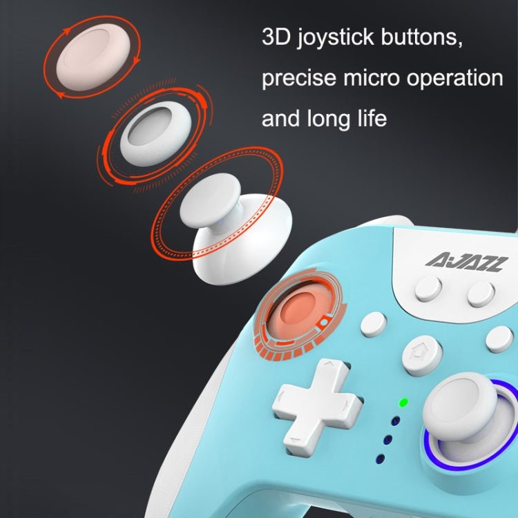 Ajazz AG110 Wired Vibration Sensing Gamepad For Xbox, Cable Length: 2m, AG110(Black), AG110(White Blue) - ORIWHIZAjazzMicroSoft AccessoriesMicroSoft Accessories Gamepad