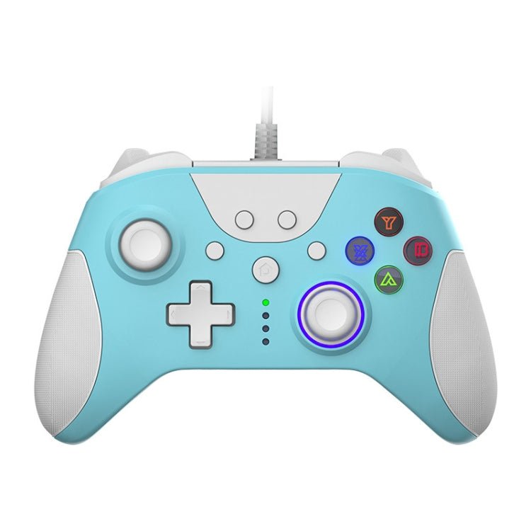 Ajazz AG110 Wired Vibration Sensing Gamepad For Xbox, Cable Length: 2m, AG110(Black), AG110(White Blue) - ORIWHIZAjazzMicroSoft AccessoriesMicroSoft Accessories Gamepad