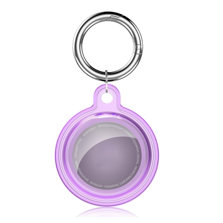 All - inclusive Clear Crystal Shockproof Protective Cover Case with Keychain Hook Loop, For AirTag - ORIWHIZ
