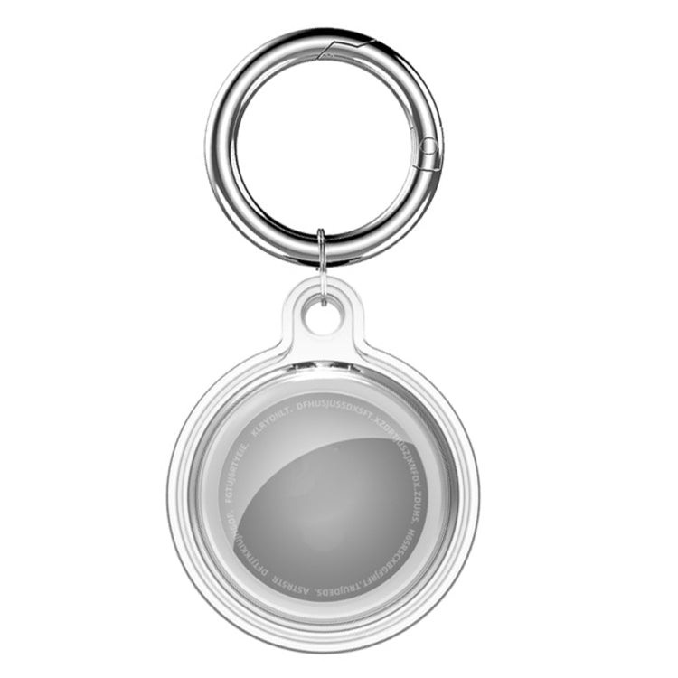All - inclusive Clear Crystal Shockproof Protective Cover Case with Keychain Hook Loop, For AirTag - ORIWHIZ