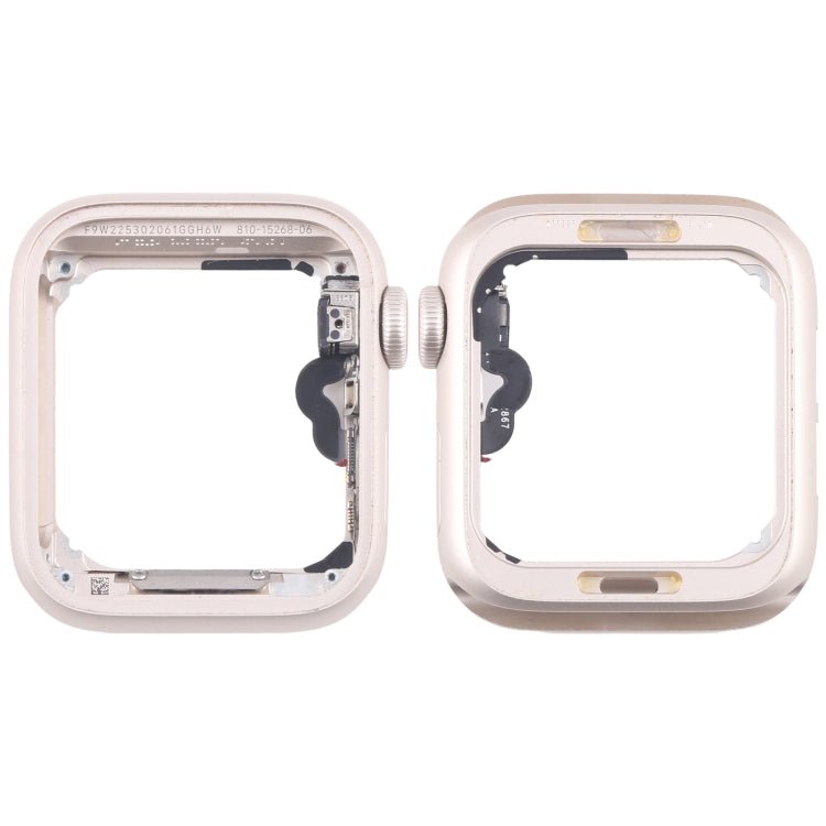 Aluminium Alloy Middle Frame Bezel Plate with Crown Spin Axis Flex Cable, For Apple Watch SE 2022 40MM LTE, For Apple Watch SE 2022 40MM GPS, For Apple Watch SE 2022 44MM LTE, For Apple Watch SE 2022 44MM GPS - ORIWHIZ