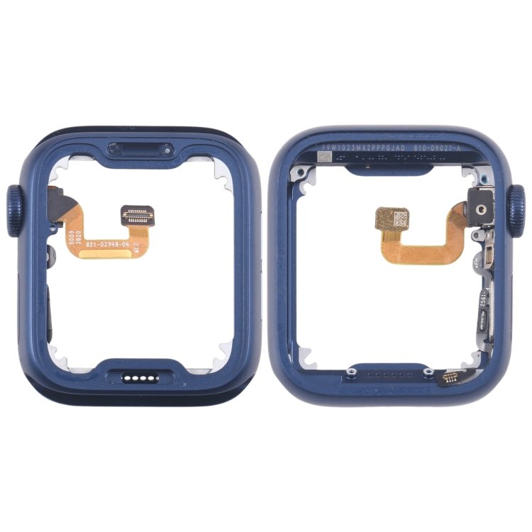 Aluminium Alloy Middle Frame Bezel Plate with Crown Spin Axis Flex Cable, For Apple Watch Series 6 40MM LTE, For Apple Watch Series 6 40MM GPS, For Apple Watch Series 6 44MM LTE, For Apple Watch Series 6 44MM GPS - ORIWHIZ