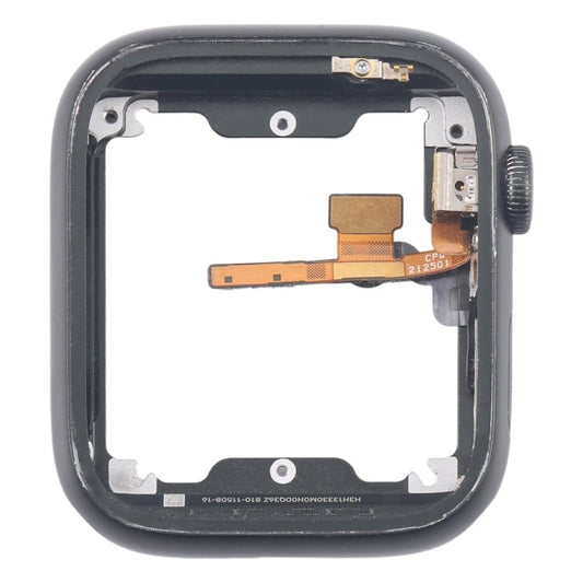 Aluminium Alloy Middle Frame Bezel Plate with Crown Spin Axis Flex Cable, For Apple Watch Series 7 41MM LTE, For Apple Watch Series 7 41MM GPS, For Apple Watch Series 7 45MM LTE, For Apple Watch Series 7 45MM GPS - ORIWHIZ