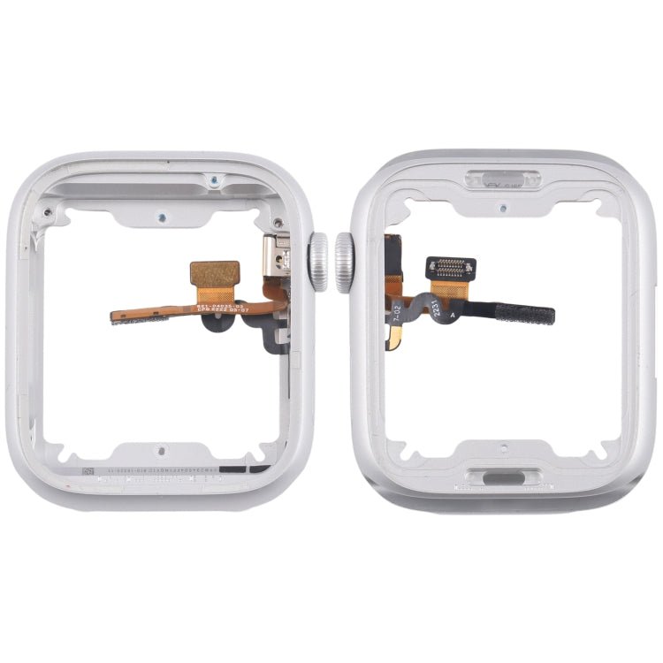 Aluminium Alloy Middle Frame Bezel Plate with Crown Spin Axis Flex Cable, For Apple Watch Series 8 / 9 45MM LTE, For Apple Watch Series 8 / 9 45MM GPS, For Apple Watch Series 8 / 9 41MM LTE, For Apple Watch Series 8 / 9 41MM GPS - ORIWHIZ