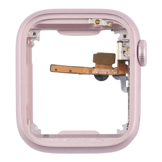 Aluminium Alloy Middle Frame Bezel Plate with Crown Spin Axis Flex Cable, For Apple Watch Series 9 45MM LTE, For Apple Watch Series 9 45MM GPS, For Apple Watch Series 9 41MM LTE, For Apple Watch Series 9 41MM GPS - ORIWHIZ