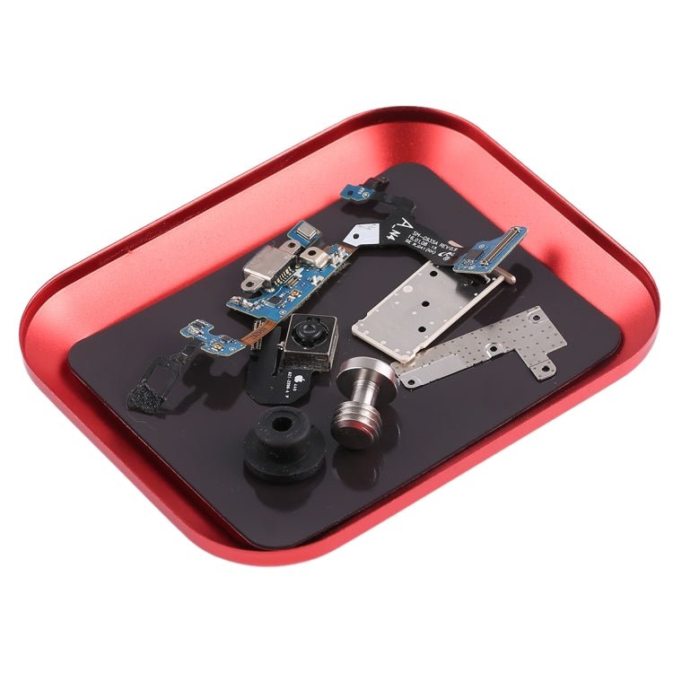 Aluminium Alloy Screw Tray Phone Repair Tool, Screw Tray, Screw Tray (Red) - ORIWHIZ