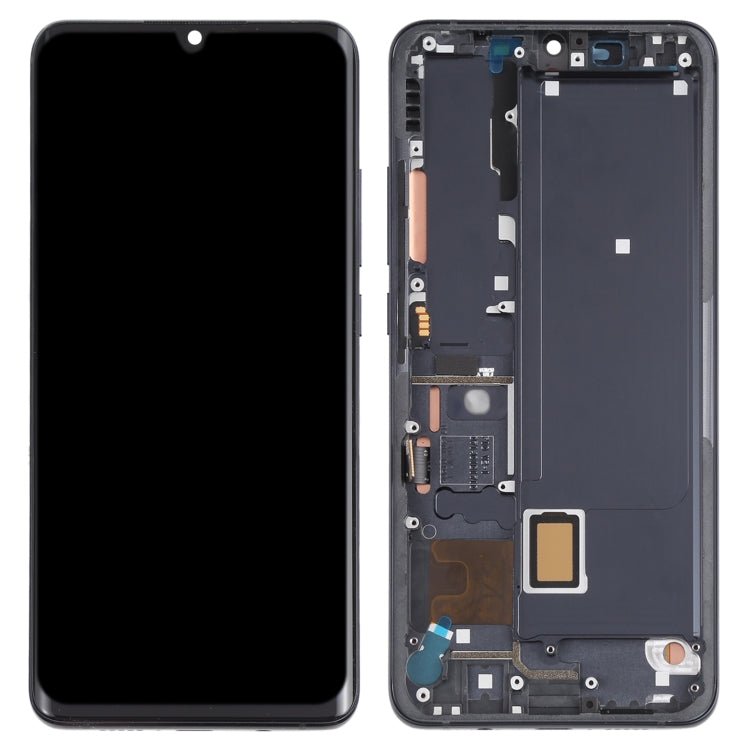 AMOLED Material LCD Screen and Digitizer Full Assembly With Frame for Xiaomi Mi Note 10 Lite M2002F4LG , For Xiaomi Mi Note 10 Lite (AMOLED) - ORIWHIZ