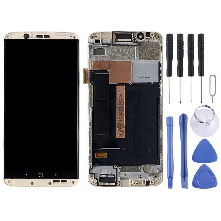AMOLED Material LCD Screen and Digitizer Full Assembly With Frame for ZTE Axon 7 A2017 A2017U A2017G, For ZTE Axon 7 - ORIWHIZ