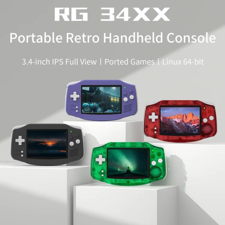 ANBERNIC RG 34XX Handheld Game Console Classic Retro Wireless WIFI Video Gaming Player, Standard 32G - Without Game, Standard + 64G, Standard + 128G, Standard + 256G - ORIWHIZANBERNICPocket ConsolePocket Console & Accessories