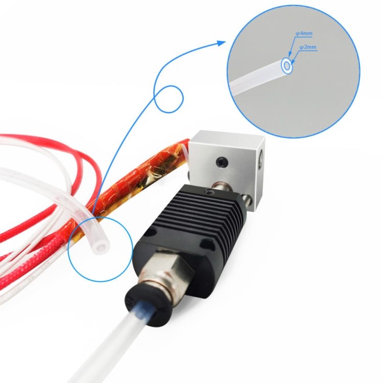 Anet ET4 Hot - end Extrusion Head Adaptor with Heating Rod Thermistor 3D Printer Extrusion Head Kit - ORIWHIZ