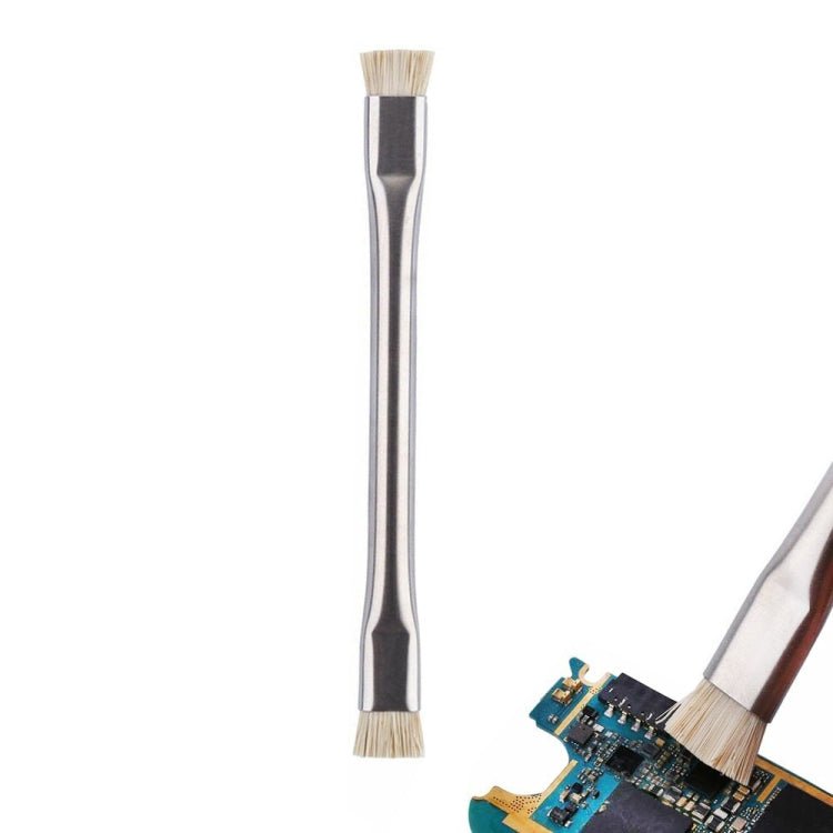 Anti - static Brush ESD Safe Motherboard Cleaning Tools For Mobile Phone PCB Electronic Repair Tools, Double Head Brush White - ORIWHIZ