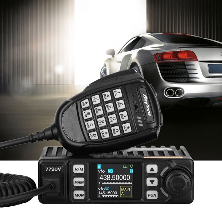 AnyTone AT - 779UV Mobile Radio VHF / UHF Dual Band 200CH 25W FM Mobile Car Radio Walkie Talkie - ORIWHIZCar Walkie TalkieConsumer ElectronicsWalkie Talkie