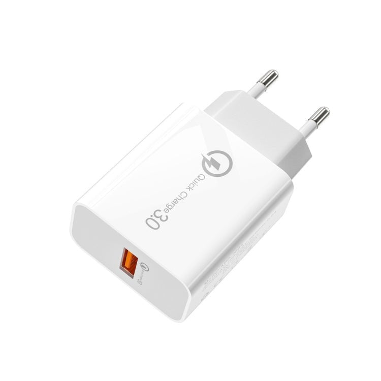 APD - 2003 18W QC3.0 Single Port USB Charger with 1m USB to Type - C Data Cable, EU Plug + USB to Type - C Cable, US Plug + USB to Type - C Cable - ORIWHIZ