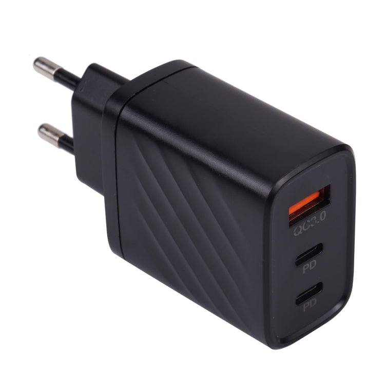 AR - 892 3 in 1 QC3.0 PD20W USB + USB - C / Type - C Wall Travel Charger, EU Plug, UK Plug - ORIWHIZ