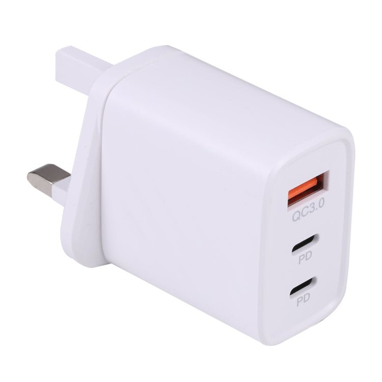 AR - 892 3 in 1 QC3.0 PD20W USB + USB - C / Type - C Wall Travel Charger, EU Plug, UK Plug - ORIWHIZ