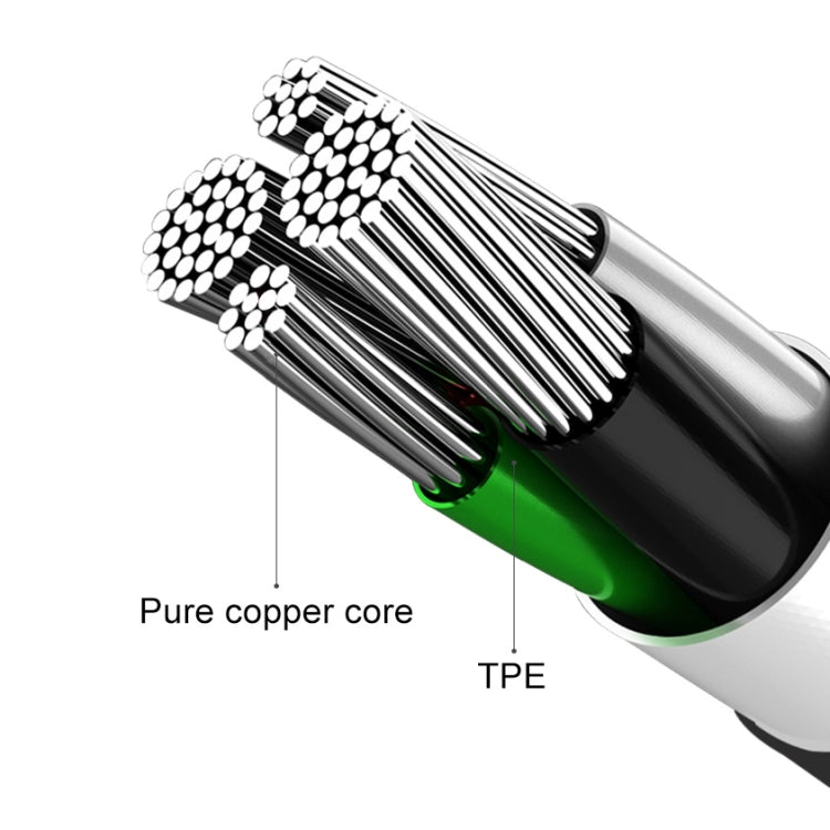 awei CL - 61 2 in 1 2.5A Micro USB Charging + Transmission Aluminum Alloy Braided Data Cable, Length: 1m - ORIWHIZ