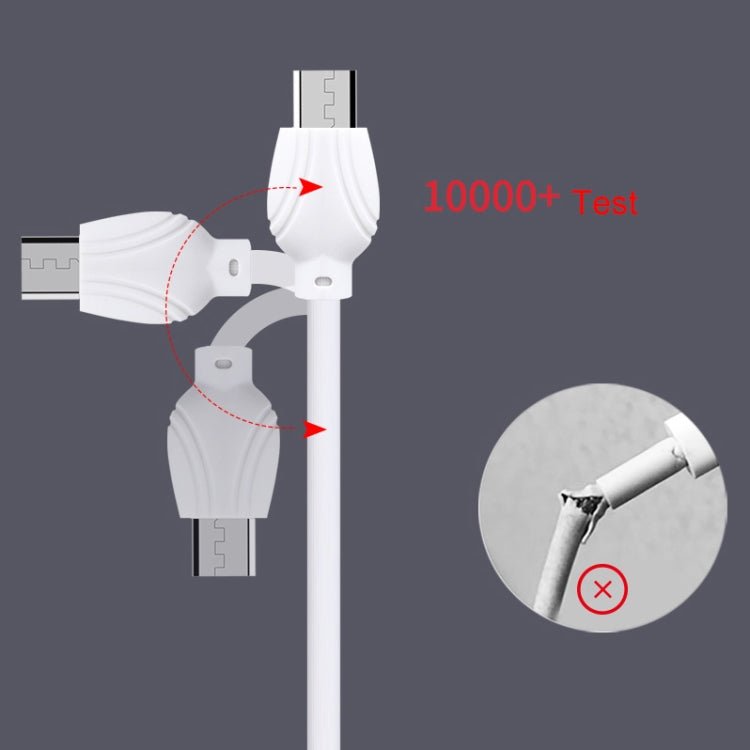 awei CL - 61 2 in 1 2.5A Micro USB Charging + Transmission Aluminum Alloy Braided Data Cable, Length: 1m - ORIWHIZ