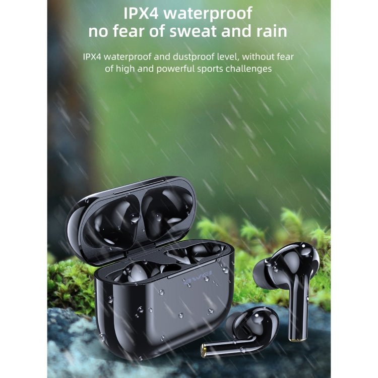 awei T29 Bluetooth V5.0 TWS True Wireless Sports Headset with Charging Case - ORIWHIZ