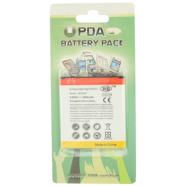 B650AC 2900mAh Replacement Battery for Galaxy Mega 5.8 / i9150 / i9152(Black), 2900mAh - ORIWHIZ
