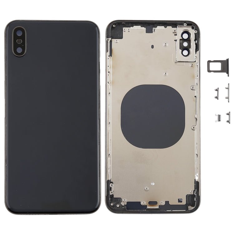 Back Cover with Camera Lens & SIM Card Tray & Side Keys for iPhone XS Max, For iPhone XS Max, For iPhone XS Max (Camera Lens+Side Keys), For iPhone XS Max with Side keys, For iPhone XS Max with Camera Lens - ORIWHIZ