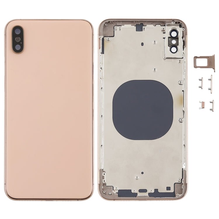 Back Cover with Camera Lens & SIM Card Tray & Side Keys for iPhone XS Max, For iPhone XS Max, For iPhone XS Max (Camera Lens+Side Keys), For iPhone XS Max with Side keys, For iPhone XS Max with Camera Lens - ORIWHIZ
