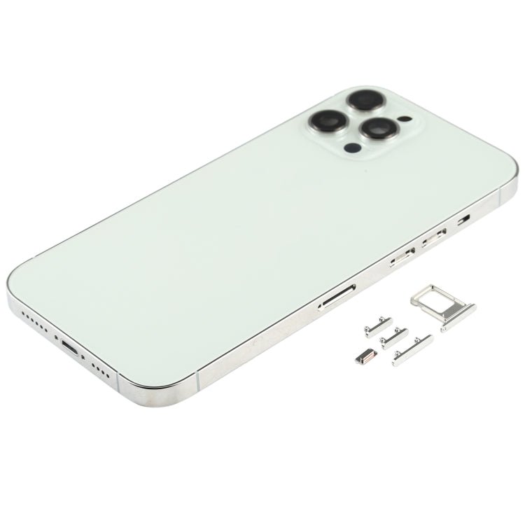Back Housing Cover with SIM Card Tray & Side keys & Camera Lens for iPhone 12 Pro Max, For iPhone 12 Pro Max(with Card Tray & Side Keys), For iPhone 12 Pro Max(with SIM Card Tray & Side Keys) - ORIWHIZ